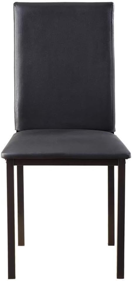 Homelegance Tempe PU Upholstered Dining Chair (Set of 4), Black