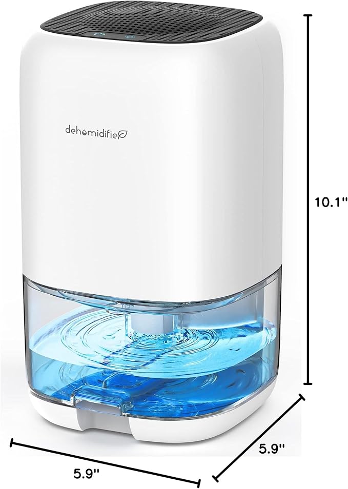 Dehumidifier,TABYIK 35 OZ Small Dehumidifiers for Room for Home, Quiet with Auto Shut Off, Dehumidifiers for Bedroom (280 sq. ft), Bathroom, RV, Closet