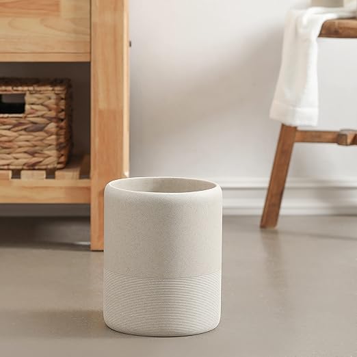 Hight Quality Polyresin Wastebasket, Garbage Receptacle Bin for Bathrooms, Powder Rooms, Kitchens, Home Offices