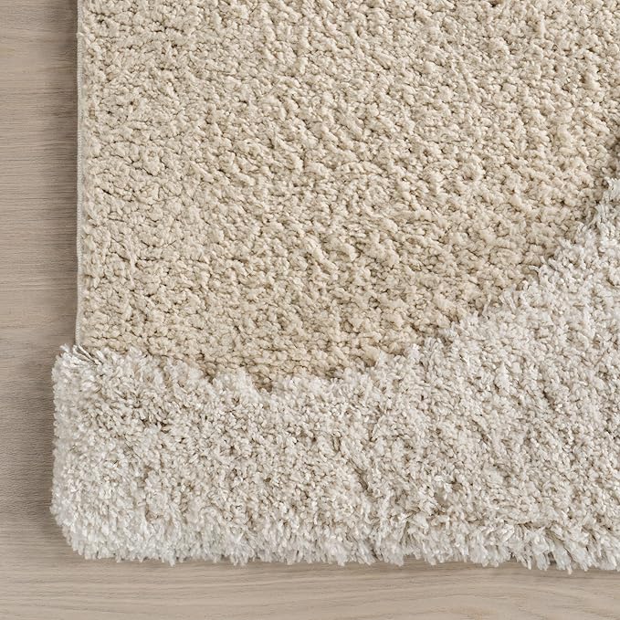 nuLOOM Gloria Abstract Shag Area Rug, 9x12, Beige
