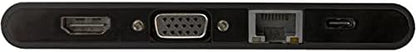 StarTech.com USB C Multiport Adapter - USB Type-C Mini Dock with HDMI 4K or VGA 1080p Video - 100W Power Delivery Passthrough, 3-port USB 3.0 Hub, GbE, SD & MicroSD - Laptop Travel Dock (DKT30CHVSCPD)