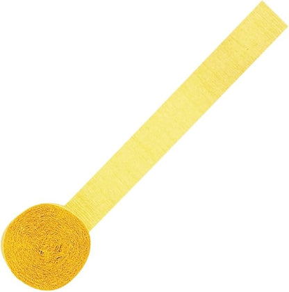 Yellow Sunshine Crepe Paper Roll - 81' (1 Count) - Great for Stunning DIY Crafts, Party Decor, and More