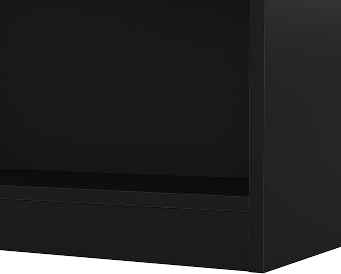 Bush Furniture Universal Tall 5 Shelf Bookcase in Black, Vertical Storage and Display Bookshelf for Home Office or Living Room Organization
