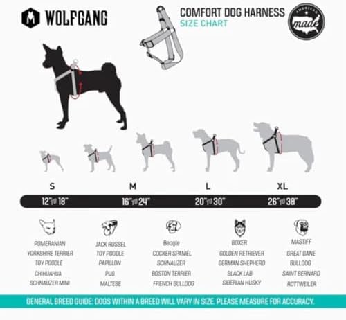 Wolfgang Heavy Duty Adjustable Dog Harness, Pull-Tested to Over 800 lbs for Walking & Training, DawnPatrol Print, Extra Large