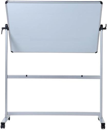 VIZ-PRO Double-Sided Magnetic Mobile Whiteboard, 72 x 40 Inches, Rolling Dry Erase Board Easel Stand on Wheels with Aluminium Frame for School Office Home