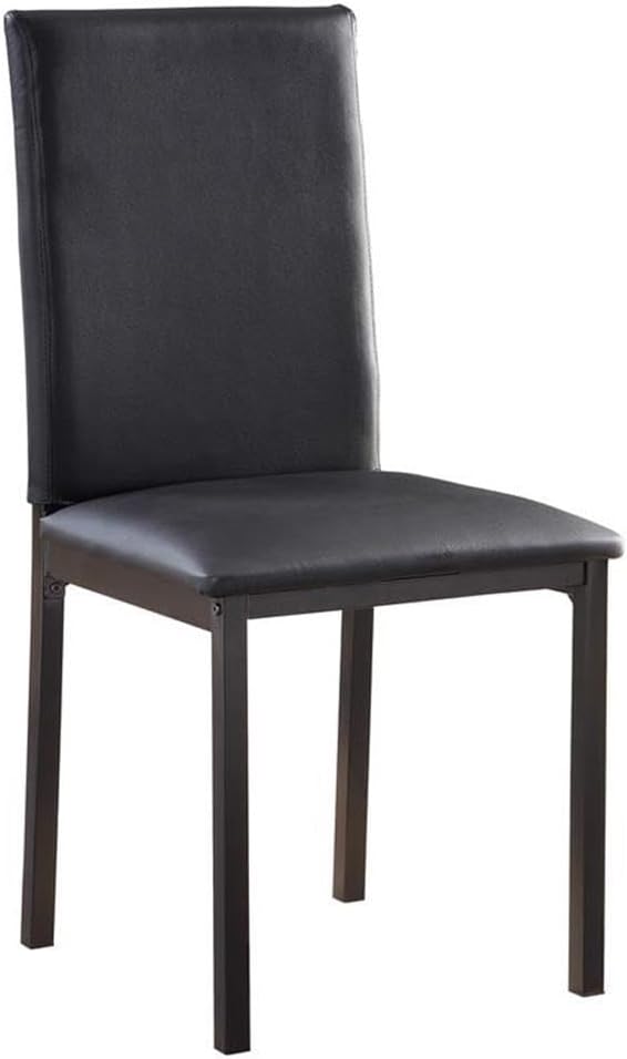 Homelegance Tempe PU Upholstered Dining Chair (Set of 4), Black