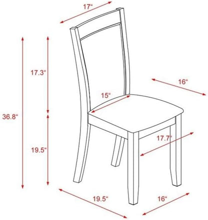 East West Furniture X697MZ606-9 9 Piece Kitchen Table & Chairs Set Includes a Rectangle Dining Room Table with X-Legs and 8 Shitake Linen Fabric Parsons Chairs, 40x72 Inch, Multi-Color