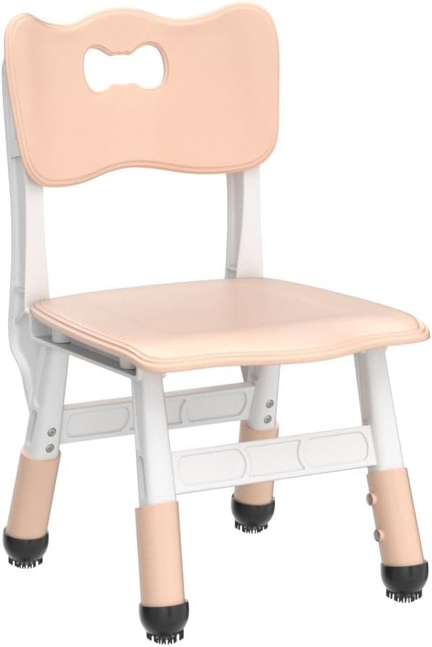 FUNLIO Adjustable Kids Chair (2pcs), 3 Level Height Adjustable Toddler Chair for Ages 3-8, Sturdy Child Chair with Maximum Bearing 220lbs, for Classrooms/Daycares/Homes, CPC & CE Approved - Natural