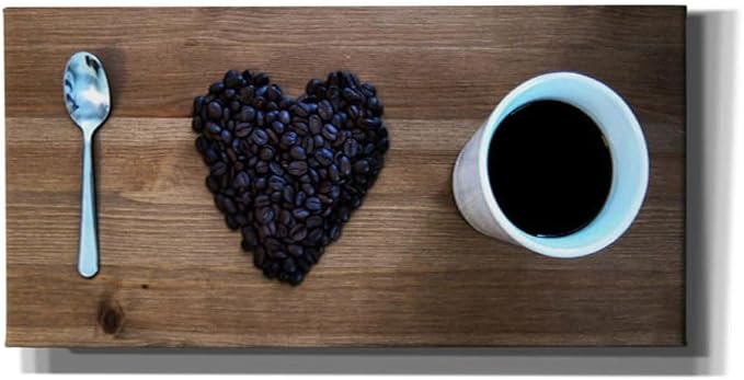 Cortesi Home 'I Love Coffee' by Nicklas Gustafsson, Canvas Wall Art, 12"x24"