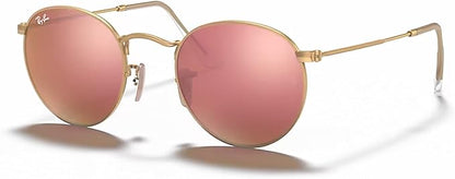 Ray-Ban RB3447 ROUND METAL Sunglasses For Men +BUNDLE with ACCESSORY EYEWEAR KIT