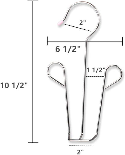 3 Pack Stainless Steel Shoes Hanger Drying Rack for Dehumidifying Hanging Leather Shoes,Double Hook Design Drying Shelf Storage Organizer,Closet Organizer Storage