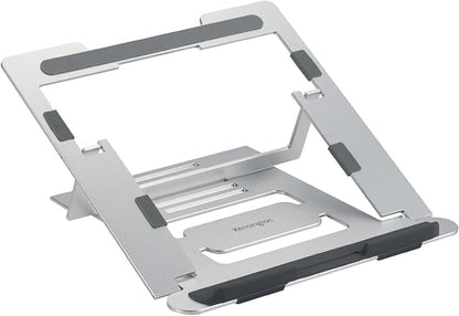 Kensington Easy Riser K50417WW Laptop Stand, Height-Adjustable and Foldable Aluminium Notebook Stand, for Screens up to 16 Inches, Ideal for Travel, Silver