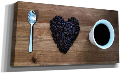 Cortesi Home 'I Love Coffee' by Nicklas Gustafsson, Canvas Wall Art, 20"x40"