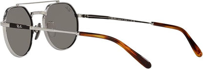 Ray-Ban Unisex Rb8265 Jack II Titanium Round Sunglasses