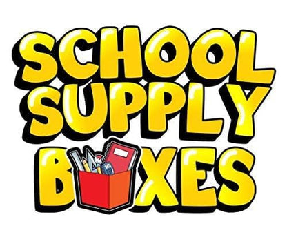 School Supply Boxes | Ultimate High School & College Case (2 Boxes) | Back to School Essentials Kit for Students & Teachers | Includes 1" Binders, College-Ruled Notebooks, Mech. Pencils, & More
