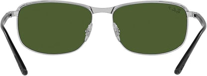 Ray-Ban Unisex Rb3671ch Chromance Rectangular Sunglasses