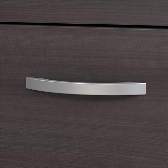 Bush Business Furniture Studio C 2 Drawer Lateral File Cabinet in Storm Gray - Assembled, Locking Document Storage for Home or Professional Office