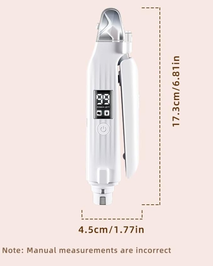 2-in-1 Dog Nail Trimmers & Dog Nail Grinder with 2 LED Lights, USB Rechargeable, Cat Nail Clipper with Splash Guard, and Multiple Grinding Methods for Small, Medium, and Large Dogs & Cats