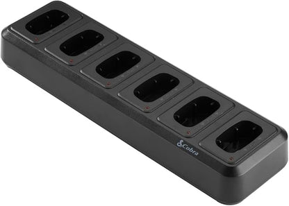 Cobra PX Professional Walkie Talkie 6-Way Dock Charging Station with UBS Charging Cable - Desktop Portable Charger, Compatible with PX650 Business Models