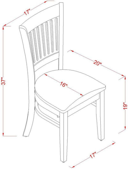East West Furniture VAVA5-LWH-C 5 Piece Dinette Set for 4 Includes an Oval Dining Table with Butterfly Leaf and 4 Linen Fabric Dining Room Chairs, 40x76 Inch, Linen White