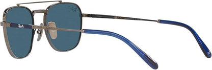 Ray-Ban Unisex Rb8258 Frank II Titanium Aviator Sunglasses