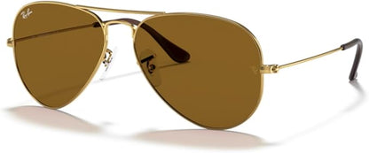 Ray-Ban RB3025 Metal Aviator Sunglasses For Men For Women +BUNDLE with ACCESSORY EYEWEAR KIT
