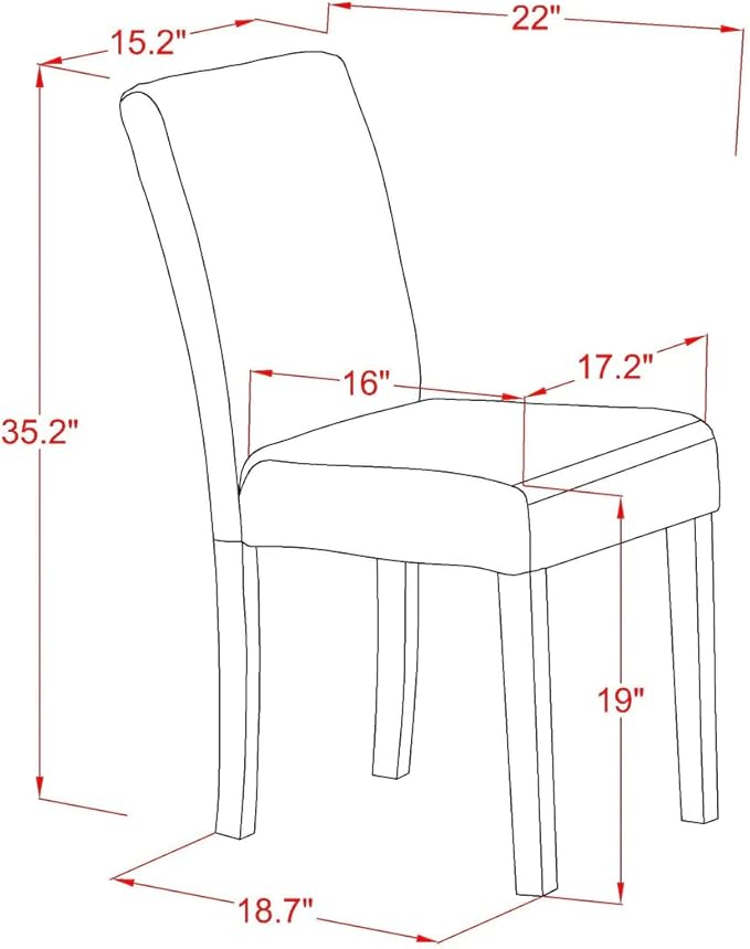 East West Furniture VAAB7-LWH-02 7 Piece Modern Dining Table Set Consist of an Oval Wooden Table with Butterfly Leaf and 6 Light Beige Linen Fabric Parsons Chairs, 40x76 Inch, Linen White