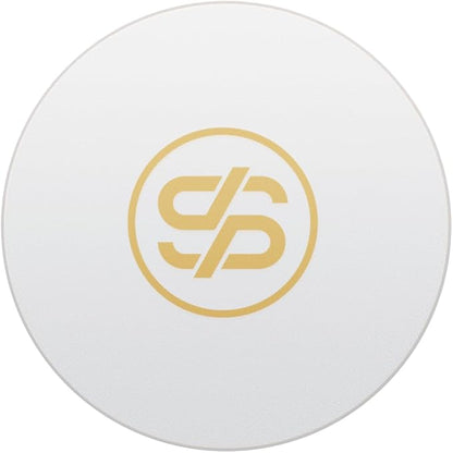 SLOWPLAY Godel Ceramic Poker Chips in Bulk, Casino Grade Ceramic 10-Gram Poker Chip for Texas Hold'em, 39mm Professional Chips Pack of 50 (White)