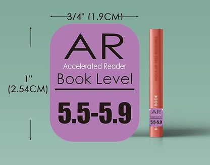 Genre Book Spine Labels for Library | Classroom Library Classification Stickers 450pcs | AR Reading Level