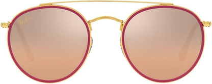 Ray-Ban Unisex Rb3647n Double Bridge Round Sunglasses