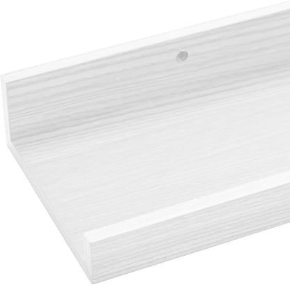 Wall Shelves for Living Room, Nursery Book Shelves White Bathroom Shelves Over Toilet Floating Shelves for Wall, Modern Wood Storage for Bedroom, Kid's Room, Kitchen, 24inch, Set of 6