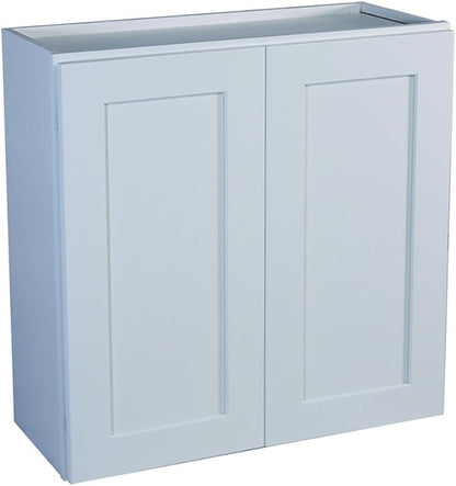 Design House Brookings Shaker Unassembled Wall Kitchen Cabinet W3336, 33 W x 12 D x 36 H, Painted White with Sherwin Williams®, Solid Wood – Design House, 543165