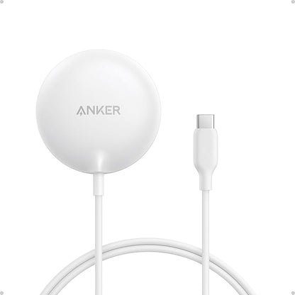 Anker Zolo Magnetic Wireless Charger, Qi2 Certified 15W MagSafe-Compatible Wireless Charging Pad, for iPhone 17/16/15/14/13/12 Series, AirPods, and More (Not for Pixel, Adapter Not Included)