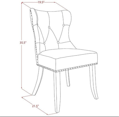East West Furniture X077SI215-5 5 Piece Kitchen Table & Chairs Set Includes a Rectangle Dining Table with X-Legs and 4 Baby Blue Linen Fabric Parson Chairs, 40x72 Inch, Multi-Color