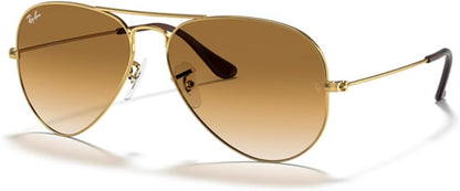 Ray-Ban RB3025 Metal Aviator Sunglasses For Men For Women +BUNDLE with ACCESSORY EYEWEAR KIT