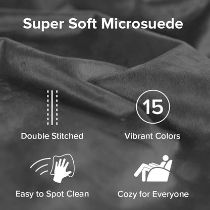 Sofa Sack Bean Bag Chair - Plush, Ultra Soft - Memory Foam Bean Bag Chair with Microsuede Cover - Stuffed Foam Filled Furniture and Accessories for Dorm Room 3 Feet - Charcoal