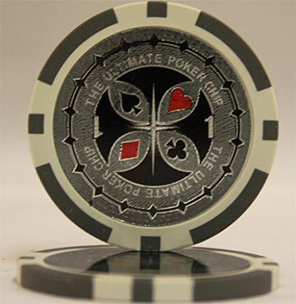 MRC 1000pcs Ultimate Laser Poker Chips Set with Acrylic Case Custom Build