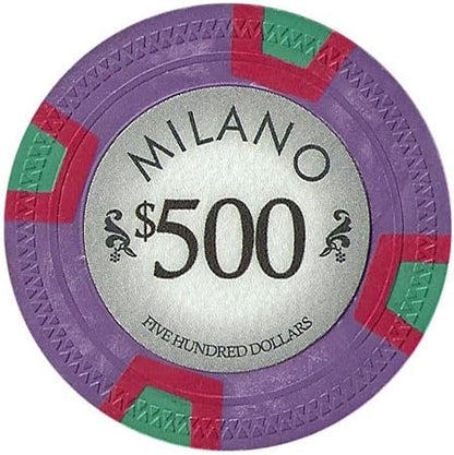 PS Full Clay Milano 10gm Poker Chip Sample Set - 12 New Chips!