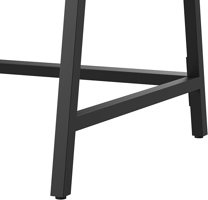 Bush Furniture Steele 40W Writing Desk in Dark Gray Hickory | Computer Table for Home Office Workspace