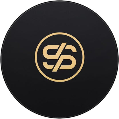 SLOWPLAY Godel Ceramic Poker Chips in Bulk, Casino Grade Ceramic 12-Gram Poker Chip for Texas Hold'em, 43mm Professional Chips Pack of 50 (Black)