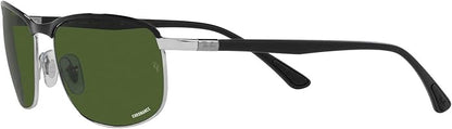 Ray-Ban Unisex Rb3671ch Chromance Rectangular Sunglasses