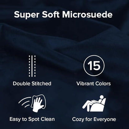 Sofa Sack Bean Bag Chair - Plush, Ultra Soft - Memory Foam Bean Bag Chair with Microsuede Cover - Stuffed Foam Filled Furniture and Accessories for Dorm Room 3 Feet - Navy