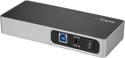 StarTech.com 7 Port USB C Hub with Fast Charge Port - USB-C to 5X USB-A 2X USB-C (USB 3.0 SuperSpeed 5Gbps) - Self Powered USB 3.1 Gen 1 Type-C Hub w/Power Adapter - Desktop/Laptop Hub (HB30C5A2CSC)