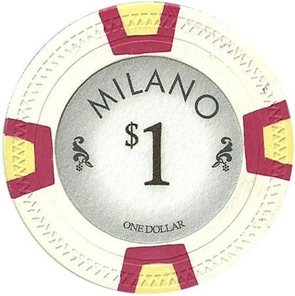 PS Full Clay Milano 10gm Poker Chip Sample Set - 12 New Chips!