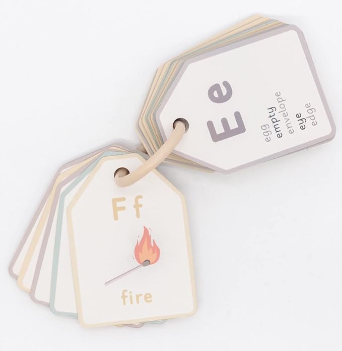 Good Ground Bible ABC Flash Cards Preschool Sunday School Toys Christian Homeschool Alphabet Ring Cards Toddler ABC Phonic Letters & Words