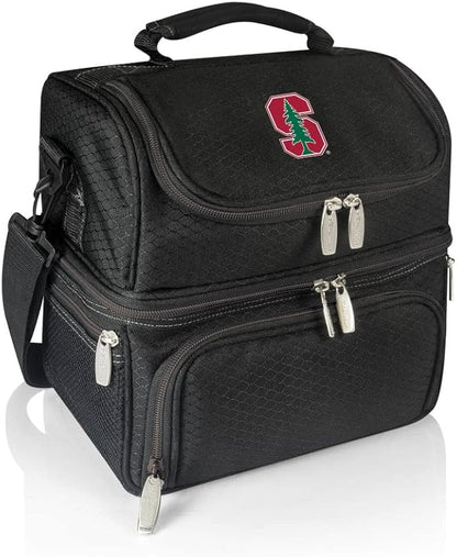 PICNIC TIME NCAA Nebraska Cornhuskers Pranzo Lunch Bag - Insulated Lunch Box with Picnic Set - Lunch Cooler Bag