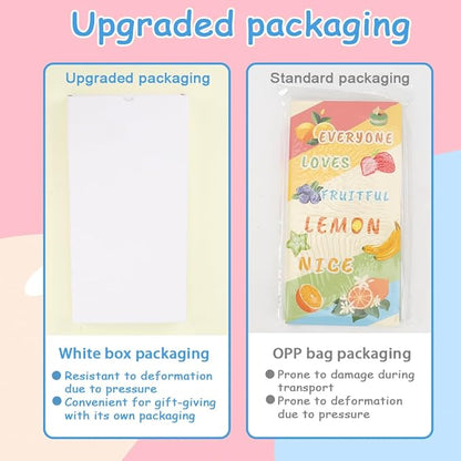 QPIXVB Fruit Sticky Notes Set,Sticky Tabs,Kawaii Stickers,Gifts for College Students,High School Supplies,Office Gifts,Pastel School Supplies,Cute Desk Accessories,Fruit Divider Tabs Bundle