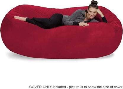 Sofa Sack Bean Bag Chair Cover, 7-5-feet, Cinnabar