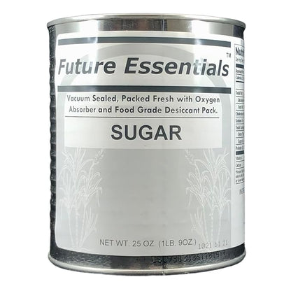 Future Essentials White Sugar Baking & Cooking Kitchen Staple Pure Sugar Emergency Food Storage Shelf Stable Ideal For Hiking, Backpacking & Camping Pack of 6