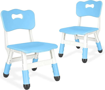 Kid Chairs Indoor 3 Level Adjustable Suitable for Children Age 2-6. Toddler Chairs Maximum Load-Bearing 220LBS for Family Classroom and Nursery Kids Activity Chair Set